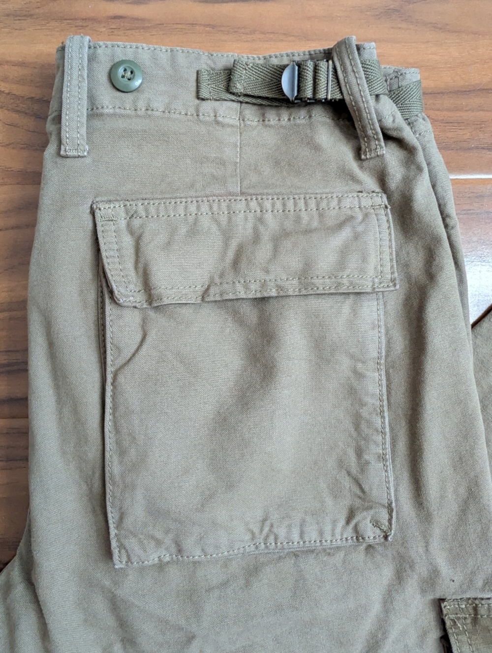 Lucky Brand Mens 32 Military Green Cargo RMen's Patchwork Cargo Pants - Olive - Picture 12 of 16